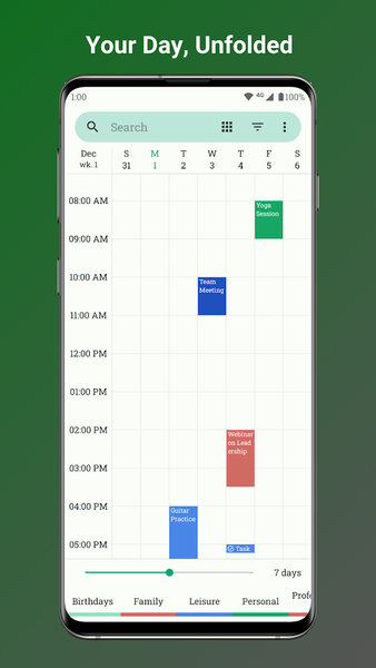 Fossify Calendar - عکس برنامه موبایلی اندروید