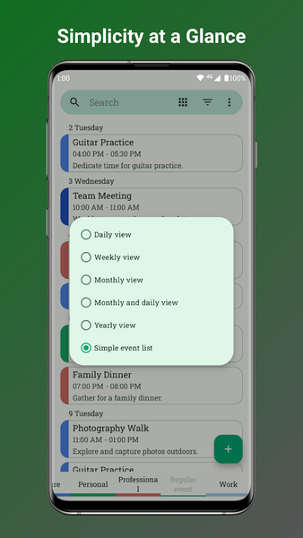 Fossify Calendar - عکس برنامه موبایلی اندروید