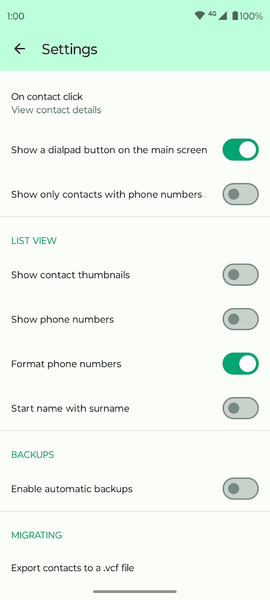 Fossify Contacts - عکس برنامه موبایلی اندروید