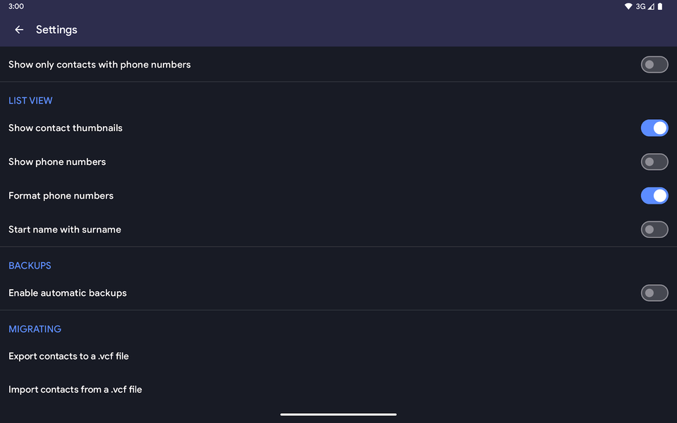 Fossify Contacts - عکس برنامه موبایلی اندروید