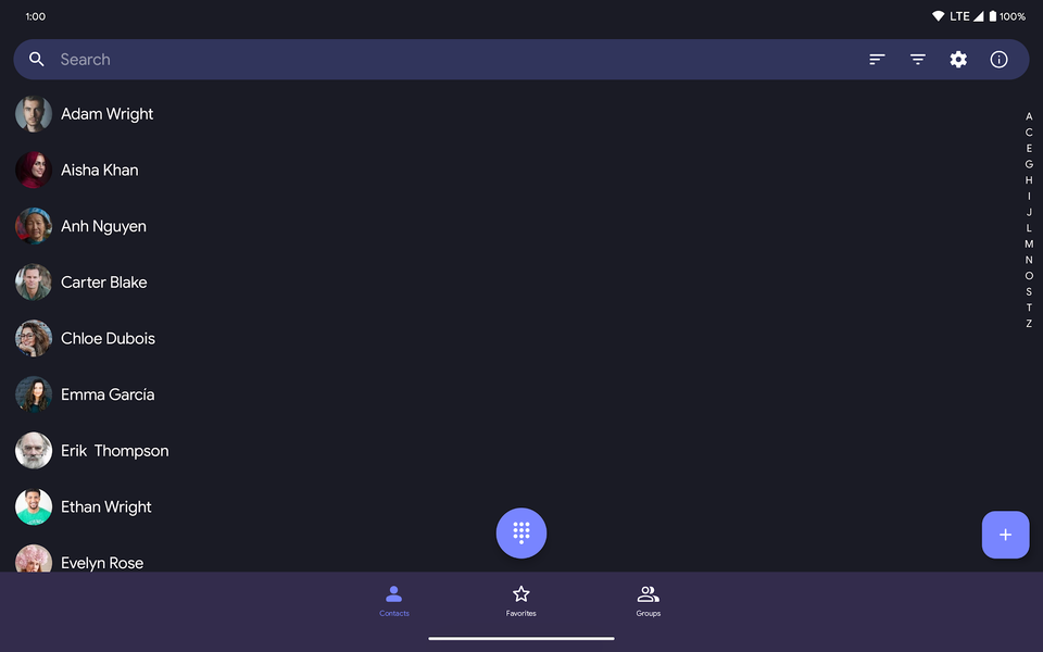 Fossify Contacts - عکس برنامه موبایلی اندروید