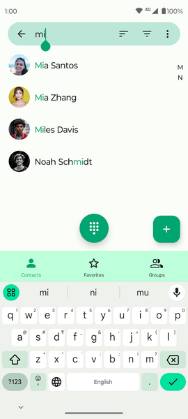 Fossify Contacts - Image screenshot of android app