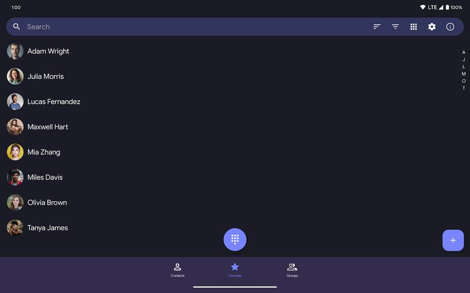 Fossify Contacts - عکس برنامه موبایلی اندروید