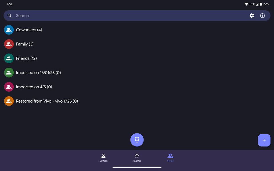 Fossify Contacts - عکس برنامه موبایلی اندروید
