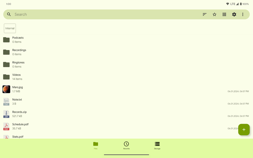 Fossify File Manager - عکس برنامه موبایلی اندروید