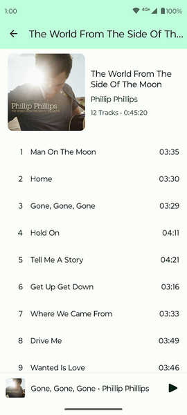 Fossify Music Player - عکس برنامه موبایلی اندروید