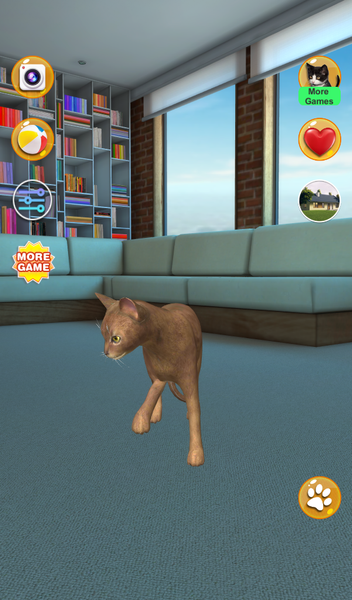 Talking Abyssinian Cat - Gameplay image of android game