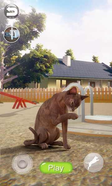 Talking Abyssinian Cat - Gameplay image of android game