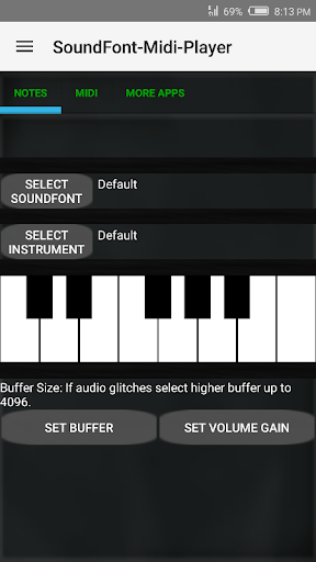 SoundFont-MidiPlayer-Piano (Low Latency USB) - عکس برنامه موبایلی اندروید