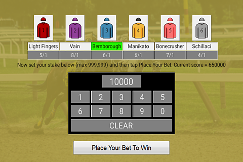 Flat Race Horse Racing - Gameplay image of android game