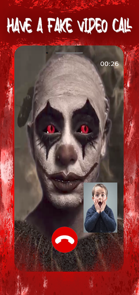 Scary clown video call prank - عکس برنامه موبایلی اندروید