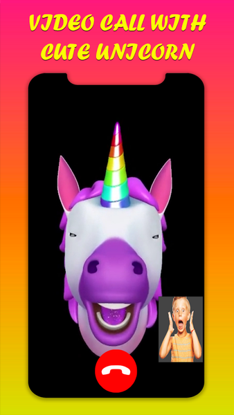 Unicorn Prank Video Call app - عکس بازی موبایلی اندروید