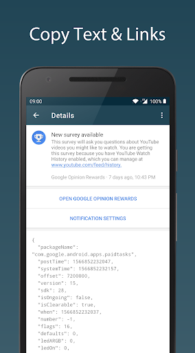 Notification Log - عکس برنامه موبایلی اندروید