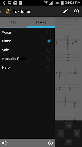 TuxGuitar - Image screenshot of android app