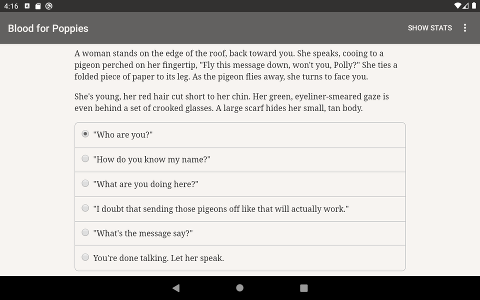 Blood for Poppies - Image screenshot of android app