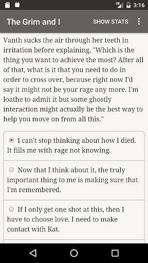 The Grim and I - Gameplay image of android game