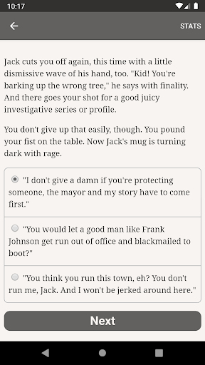 Hosted Games - Gameplay image of android game