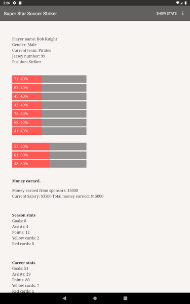 Super Star Soccer Striker - Image screenshot of android app