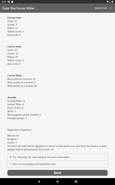 Super Star Soccer Striker - Image screenshot of android app