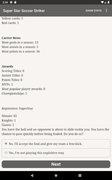 Super Star Soccer Striker - Image screenshot of android app