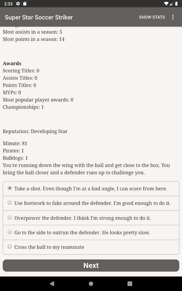 Super Star Soccer Striker - Image screenshot of android app