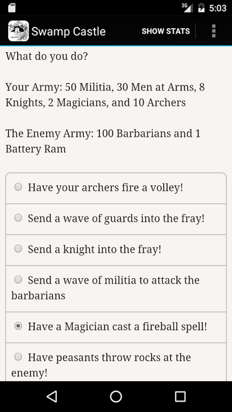 Swamp Castle - Gameplay image of android game