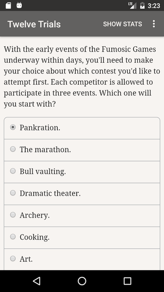 The Twelve Trials - Gameplay image of android game