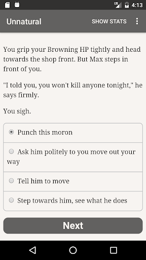 Unnatural - Gameplay image of android game