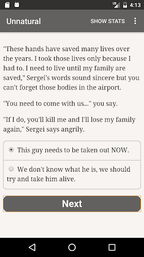Unnatural - Gameplay image of android game