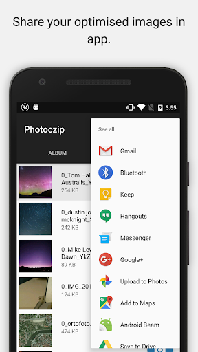 Photoczip - compress resize - عکس برنامه موبایلی اندروید
