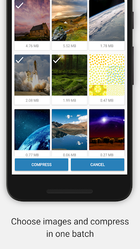 Photoczip - compress resize - عکس برنامه موبایلی اندروید