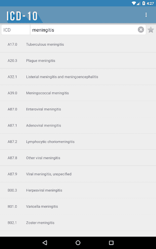 ICD-۱۰: Codes of Diseases - عکس برنامه موبایلی اندروید