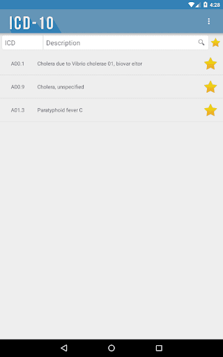 ICD-۱۰: Codes of Diseases - عکس برنامه موبایلی اندروید