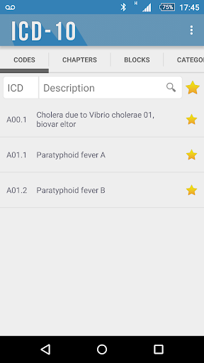 ICD-۱۰: Codes of Diseases - عکس برنامه موبایلی اندروید