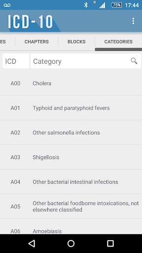 ICD-۱۰: Codes of Diseases - عکس برنامه موبایلی اندروید
