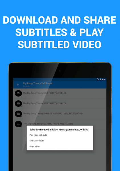 Subtitles - Movies & TV Series - عکس برنامه موبایلی اندروید