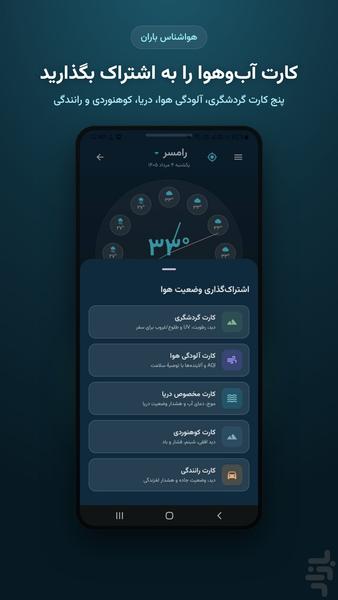 هواشناسی باران | پیشبینی دقیق هوا - عکس برنامه موبایلی اندروید