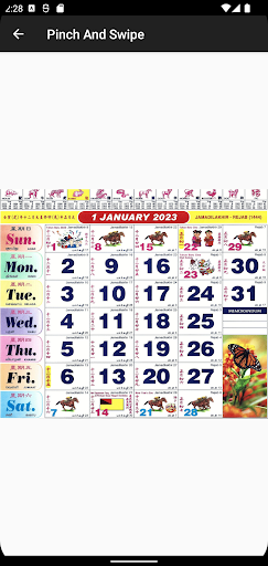 Malaysia Calendar 2024 (Horse) - Image screenshot of android app