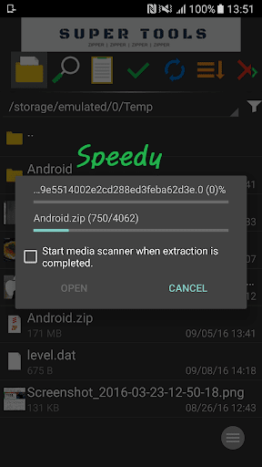 Zipper - File Management - عکس برنامه موبایلی اندروید