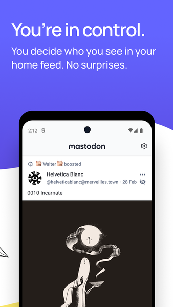 Mastodon - Image screenshot of android app