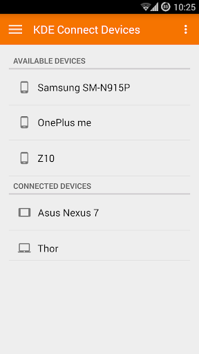 KDE Connect - عکس برنامه موبایلی اندروید