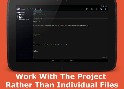 AWD - PHP/HTML/CSS/JS IDE - عکس برنامه موبایلی اندروید