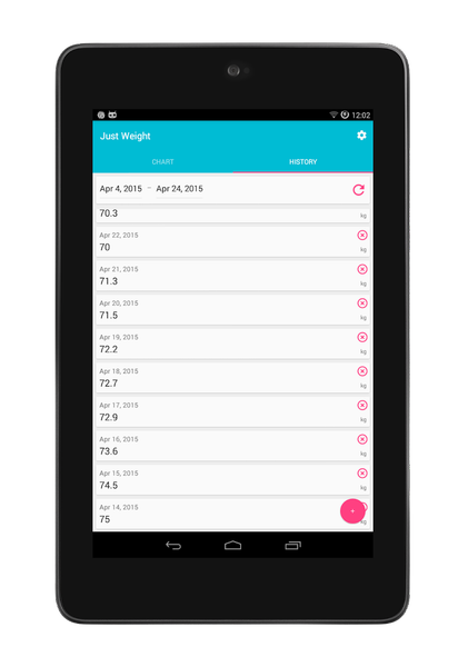 Just Weight. Track Your Weight - عکس برنامه موبایلی اندروید