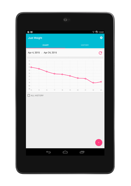 Just Weight. Track Your Weight - عکس برنامه موبایلی اندروید
