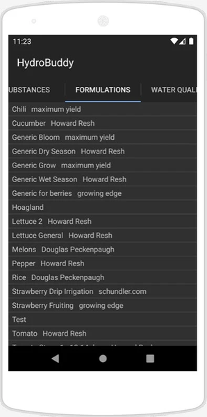 HydroBuddy Hydroponic Nutrient - عکس برنامه موبایلی اندروید