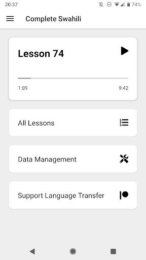 Language Transfer - عکس برنامه موبایلی اندروید