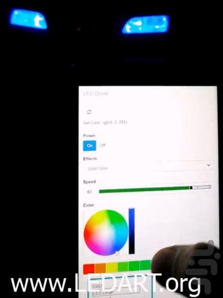 کنترلر وای فای ال ای دی RGB نسخه2 - عکس برنامه موبایلی اندروید