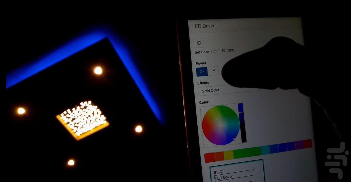 کنترلر وای فای ال ای دی - عکس برنامه موبایلی اندروید