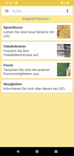 LEO dictionary - Image screenshot of android app