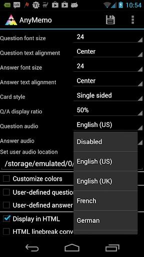 AnyMemo: Flash Card Study - Image screenshot of android app
